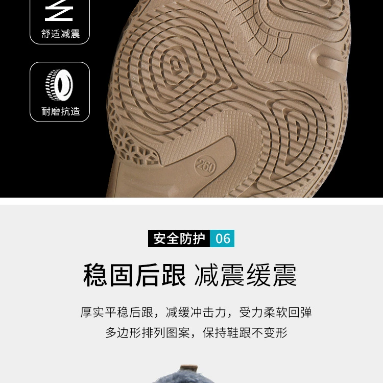 Cotton shoes, labor protection shoes for men, winter anti-smash, anti-stab steel toe, anti-odor, soft-soled welders, velvet, anti-cold and warm for women
