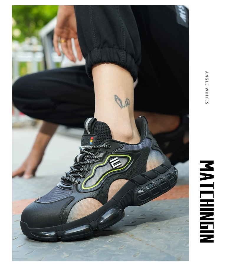 Labor protection shoes for men with steel toe caps, anti-smash, anti-stab, safe and wear-resistant for construction site, lightweight, soft-soled, breathable, anti-odor, women's four-season autumn and winter