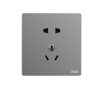 Type 86 wall switch socket household one-open five-hole with USB concealed frameless gray porous with switch