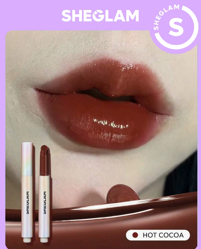 Solid Lip Gloss SHEGLAM 2.3 g, moisturizing mirror-effect lipstick, multi shade stick