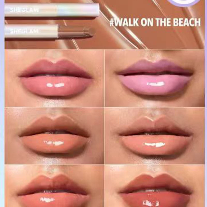 Solid Lip Gloss SHEGLAM 2.3 g, moisturizing mirror-effect lipstick, multi shade stick