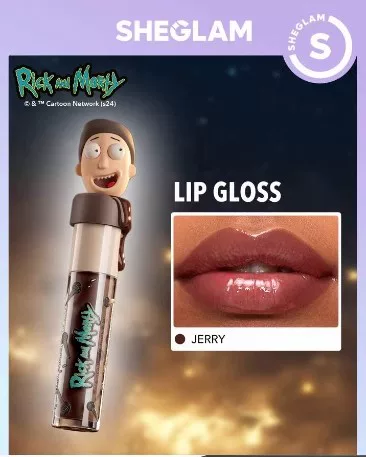 Набор косметики Sheglam Rick & Morty — блеск для губ, палетка теней, карманное зеркало, 8–12 предметов