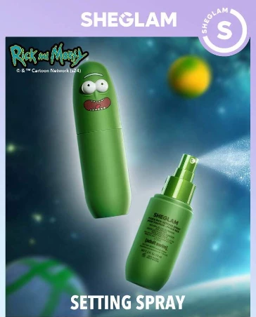 Набор косметики Sheglam Rick & Morty — блеск для губ, палетка теней, карманное зеркало, 8–12 предметов