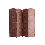 Экран китайский стиль Rattan Simploity Solute Wood Partition Декоративный домашний тест для одежды для одежды крыльца мобильный офис мобильный офис складной офис