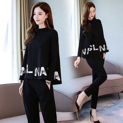 洋气运动休闲套装女胖mm300斤可穿