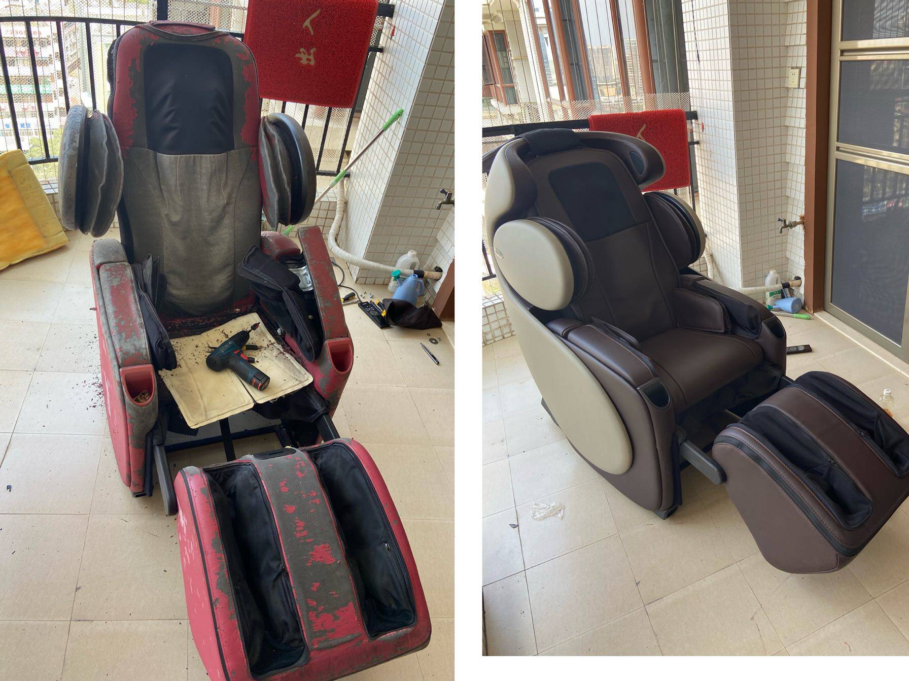 OSIM Proud Massage Chair Changed Skin renovated 808818 New thickened material door-to-door installation