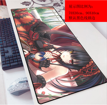 Dating big combat mad three mouse pad 3mm oversized 90x40 thickened time table mat animation keyboard pad customization