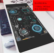 Iron Man game 3mm mouse pad Iron Man super large 90x40 anime laptop keyboard pad