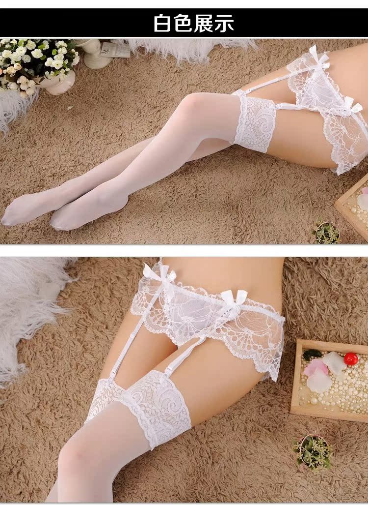 [丝 恋] đầy đủ ren lưới lưới gạc T quần garter gợi cảm chống trượt (không bao gồm vớ) dây nịt tất kẹp áo sơ mi