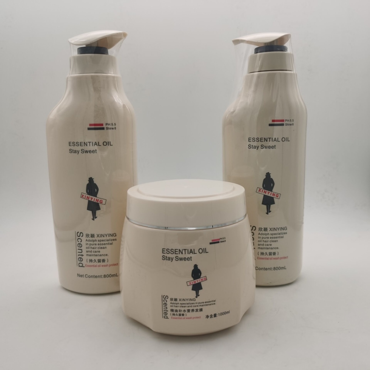 Xinying essential oil replenishment nutritional hair conditioner flexible shampoo hair and dumping oil refill film smooth