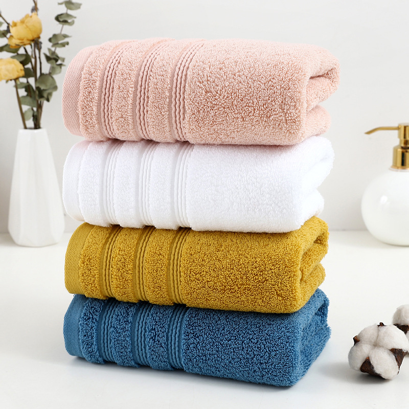 Pure cotton towel movement Sweat Sweat Lengthening widening Fitness Running 110 Dance small bath towels pure color 40 * 80 bath towels