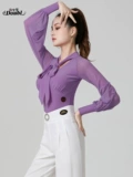 Danbao Ronaldo High -Latin Dance Top Одежда Gitta Dance Clothing New Lantern Eleve Contosent