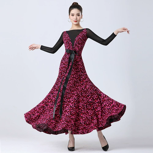 High -End Modern Dance Hall Платье Большая юбка, национальный стандартный танец новая танцевальная одежда тангу, как ее носить, хорошо выглядеть
