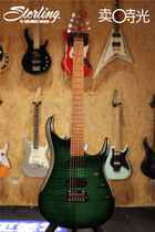 Selling Time Sterling By Musicman JP150 Tiger Pattern Green Electric Guitar Guitar