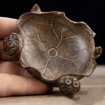 Antiques miscellaneous old objects alloy copper castings old patinated lotus leaves pen washes ornaments bronzes antique collections