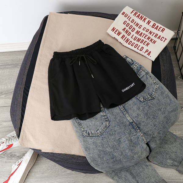 Yk8021 BlackHigh waist shorts female summer 2021 new pattern Versatile easy run grey Big size Sports pants Show thin Hot pants ins
