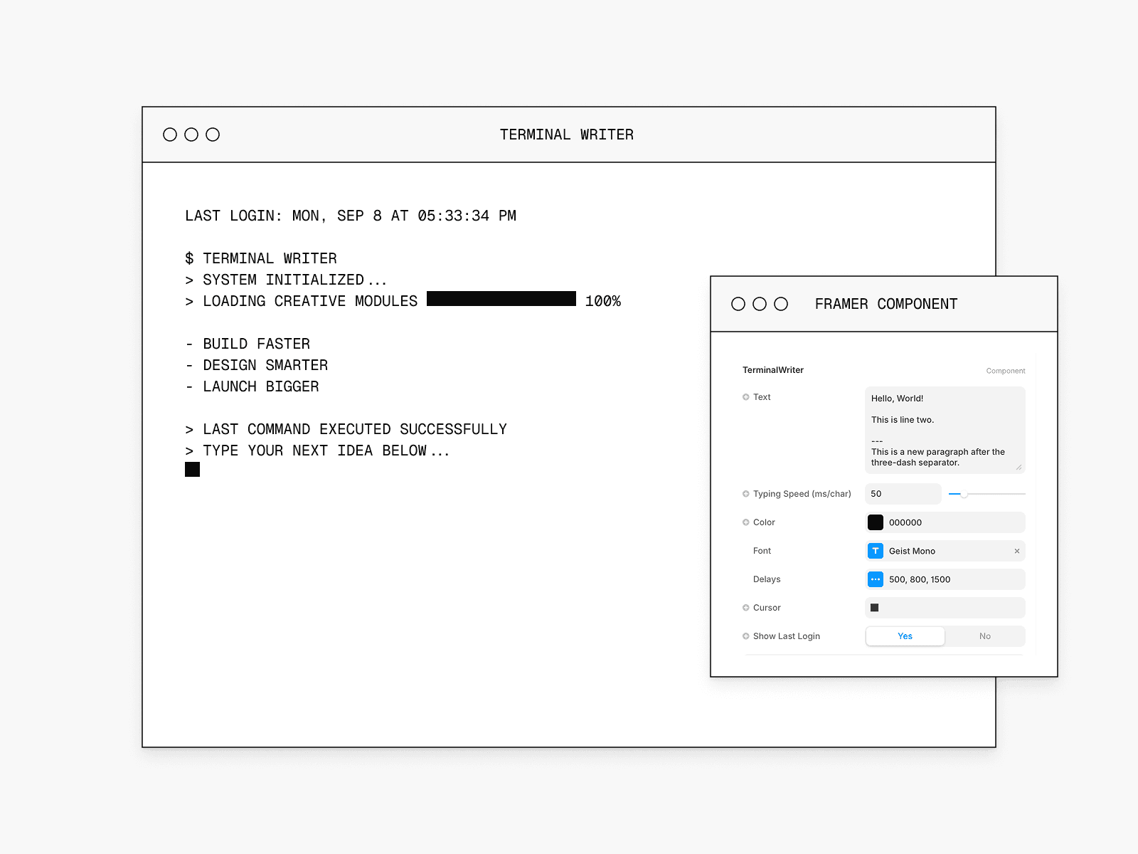 Framer中文网免费组件模板、Framer组件、Framer模板、Framer教程、Framer汉化