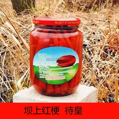 Bashang red stem canned special products to be imperial wild with yellow Rhubarb Rhubarb stem generation yellow red stem vegetables Paddock wild vegetables