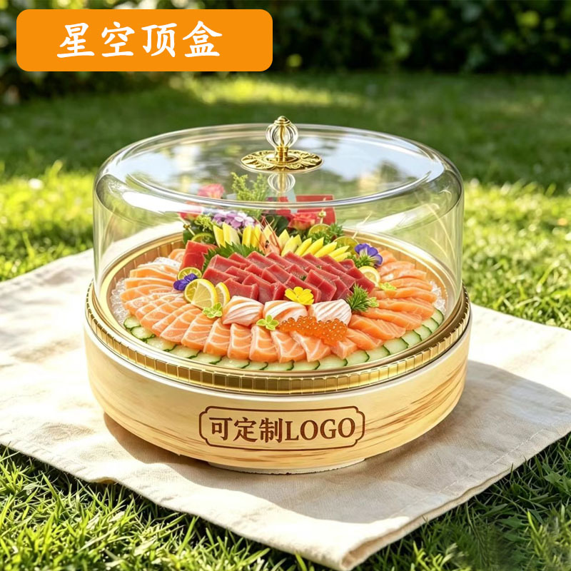 High-End Starry Sky-Themed Sashimi Foam Packaging Box, Disposable Salmon Cake Seafood Presentation Insulated Takeaway Box High-End Starry Sky-Themed Sashimi Foam Packaging Box, Disposable Salmon Cake Seafood Presentation Insulated Takeaway Box