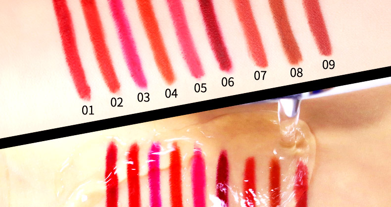ILISYA mềm mại màu môi lót không thấm nước kéo dài đích thực không dễ dàng để bleach lip bút chì không thấm nước bài miễn phí son môi tự động bút chì viền môi