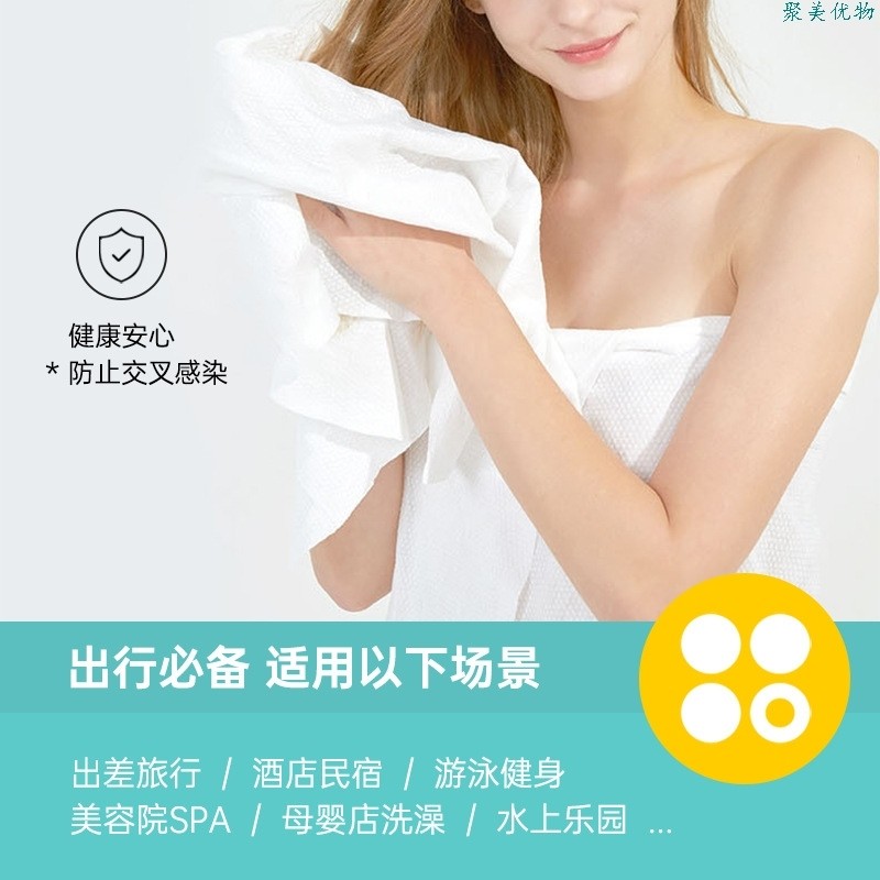 Jumei Youwu Shengbo Disposable Bath Towel Set Hotel Bathhouse Beauty Salon Mother and Baby Pure Cotton Thickened Cartoon