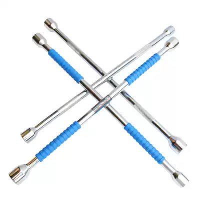 Tire screw wrench Car telescopic folding long cross sleeve Tire change artifact disassembly tool Universal