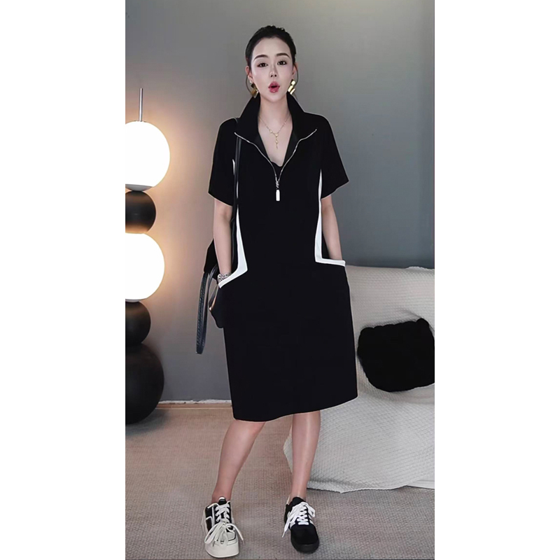 Plus Size 2026 Summer New Style Loose and Elegant Slimming Dress for Slightly Chubby Women, Fashionable and Age-Reducing Mid-Length Dress Plus Size 2026 Summer New Style Loose and Elegant Slimming Dress for Slightly Chubby Women, Fashionable and Age-Reducing Mid-Length Dress