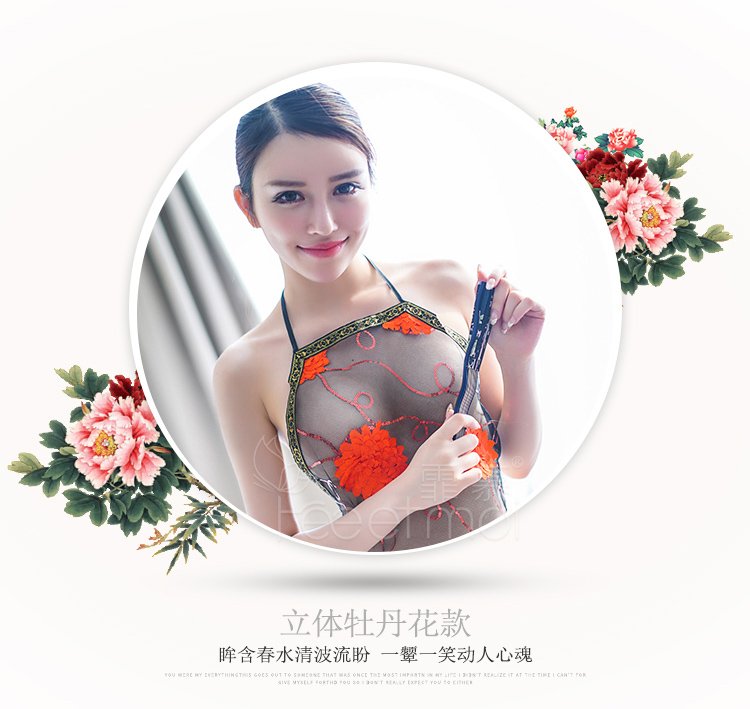 Sexy apron pyjama nữ bộ đồ lót dành cho người lớn gợi cảm quần áo ngủ nữ