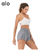 Spot Alo Yoga yoga clothes female outer wear shorts anti-walking fake two-piece sports running fitness shorts