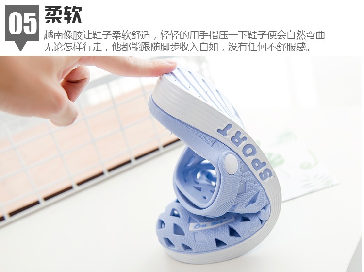 Mùa hè Việt Nam nhập khẩu Wentu nhà nam và nữ hang động bãi biển ngoài trời trong nhà Baotou dép cao su giày da nam