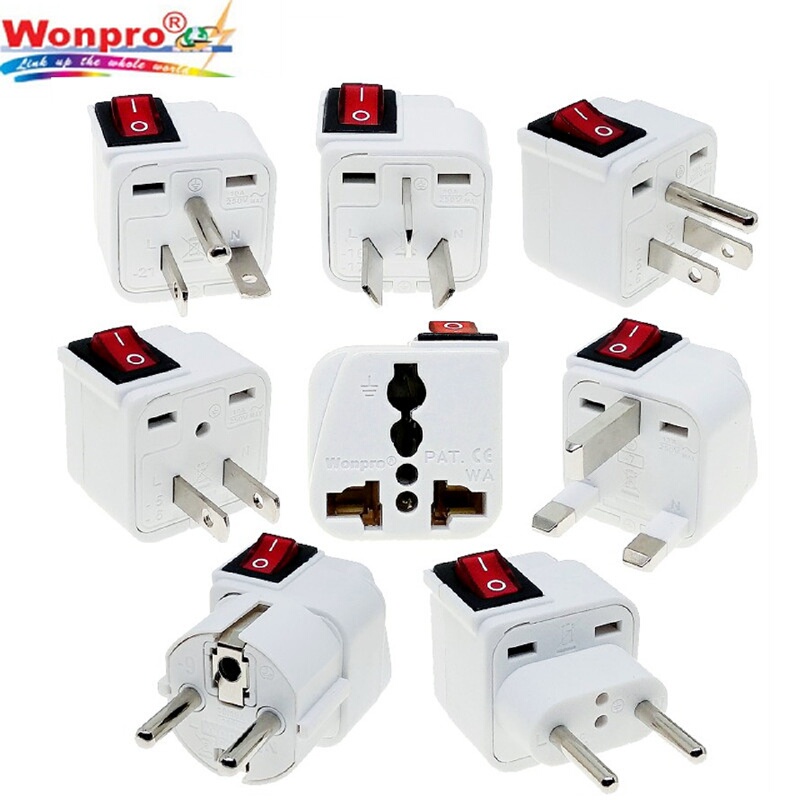 New White Stable Power Strip with Switch, National Standard, Australian Standard, American Standard, British Standard, German Standard, European Standard Universal Adapter