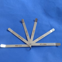 High-precision feeler gauge plug gauge stainless steel 3 pieces 6 pieces valve adjustment clearance ruler steel ruler 1 0 2 2 3 0