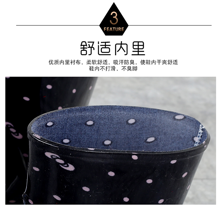 Giày mùa thu và mưa mùa đông ấm áp của phụ nữ cộng với giày ống cotton và giày nhung nước dày thời trang giày không thấm nước giày cao su chống trượt giày chống nước Adiddas