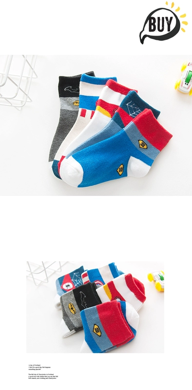 Vớ trẻ em cotton anh hùng giải đấu vớ bé trai và bé gái 3-5-7-9-12 tuổi tất trẻ em đa dạng mẫu mã