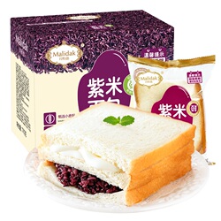 玛呖德紫米奶酪夹心面包1100g