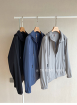 Men's thin four-sided elastic jacket ~ high-end classic simple hooded jacket coat 21 spring 9885