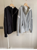 Minor designer ~ men's and women's fashionable double zipper stitching loose hooded vests autumn 9673