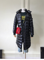 Li Bingbing same white goose down high-end anti-diamond velvet mid-length down jacket light and warm womens 20 winter clothes 8527