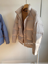 Light CHAO soft high-end men 90 goose down ~ micro waterproof solid color vertical collar straight tube conventional down jacket winter 9783