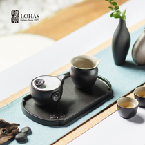 Taiwan Lubao Ceramic Flower Shadow disc Wing Bamboo Tray Trays Tea Todays Style Brief of Accessories Travel Tea Set