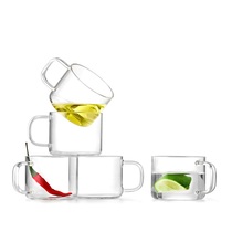 Heat Resistant Minimalist Glass Cups Office Tasting Cups Transparent Tea Water Cups Bring Home Guests Cups Day Style Tea