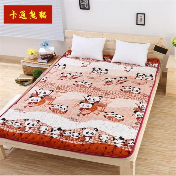 Flannel nệm ký túc xá 0.9m nước có thể gập lại ấm tatami nệm 1,5m 1.8m đúp - Nệm đệm everon chính hãng