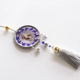 Оригинальный сиреневый защитный амулет ручной работы, подвеска, сумка, 6см, подарок на день рождения