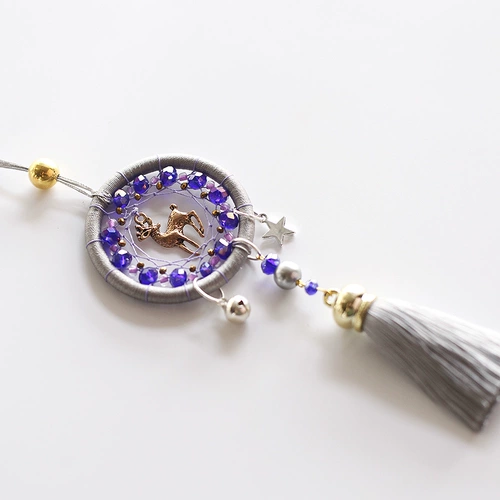 Оригинальный сиреневый защитный амулет ручной работы, подвеска, сумка, 6см, подарок на день рождения