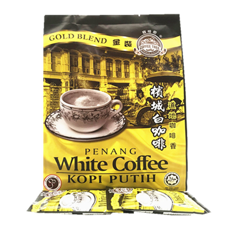 Penang, Malaysia, white coffee, pure fragrance and sweetness, original imported gold version, strong fragrance type, original flavor, three-in-one instant