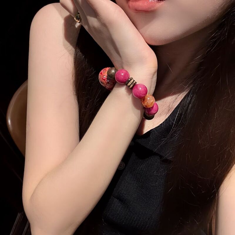 National Style Intangible Cultural Heritage·Duobao Series·Crystal Agate Chalcedony Lacquer Bead Design