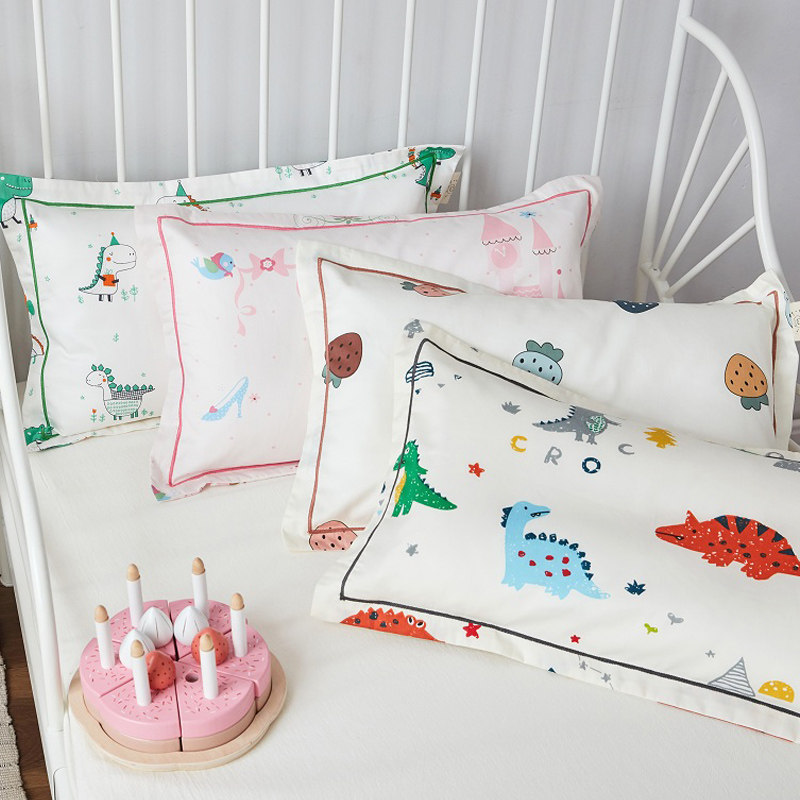 A class 60S long-staple cotton dinosaur small pillowcase single cotton cartoon children's cotton 30*50cm boy and girl