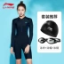 Li Ning áo tắm nữ mùa hè 2022 mới chuyên nghiệp võ sĩ dính liền bảo thủ giảm béo áo tắm che bụng áo tắm áo tắm mùa xuân nóng Bikinis