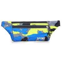 Синий, камуфляжный