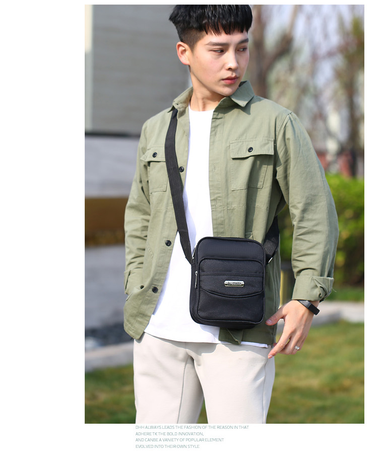 Túi vải nylon Oxford cho nam Túi xách nam mới ngang vai và ngang dọc Messenger túi nam không thấm nước chéo - Túi của con người balo da nam
